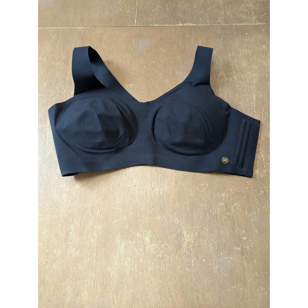 Honeylove Bra‎ Black Wireless Seamless Support Womens 1X comfort minimalist